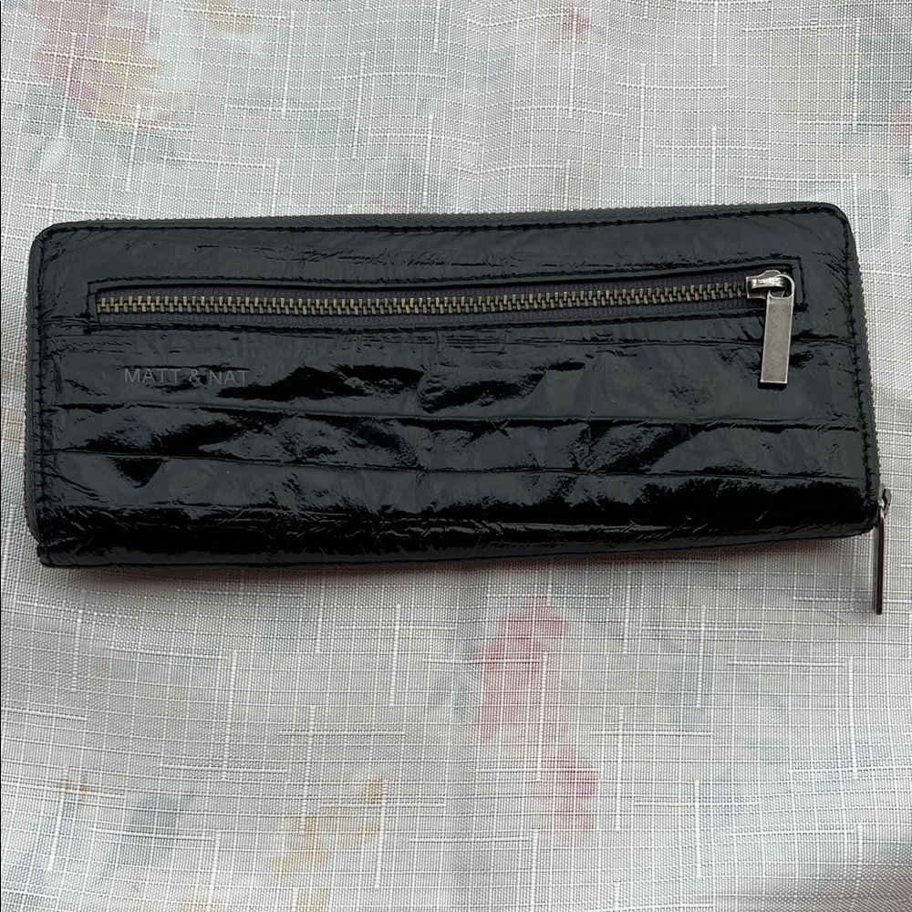 Matt & Nat Black Quilted Wallet